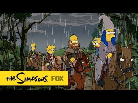 „The Simpsons“ machen einen Couch-Gag à la „The Hobbit“