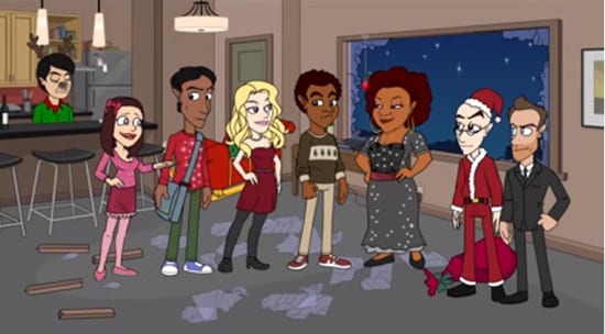 Animierte Weihnachtspromo für den Staffelstart von Community