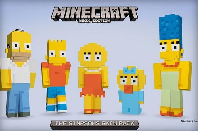 Die Simpsons in Minecraft