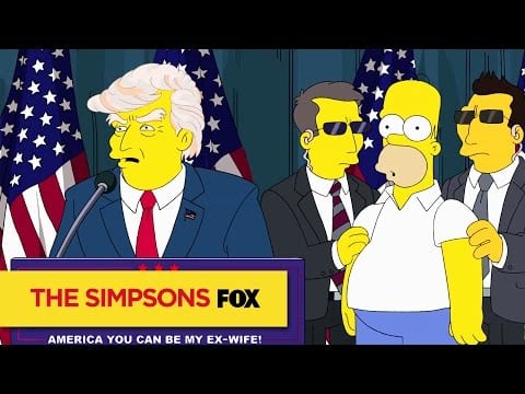 Homer Simpson trifft Donald Trump