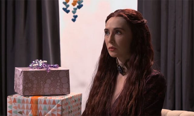 Melisandre zu Gast auf einer Babyparty