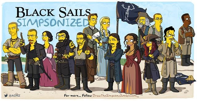 Simpsonized „Black Sails“ und „You’re The Worst“
