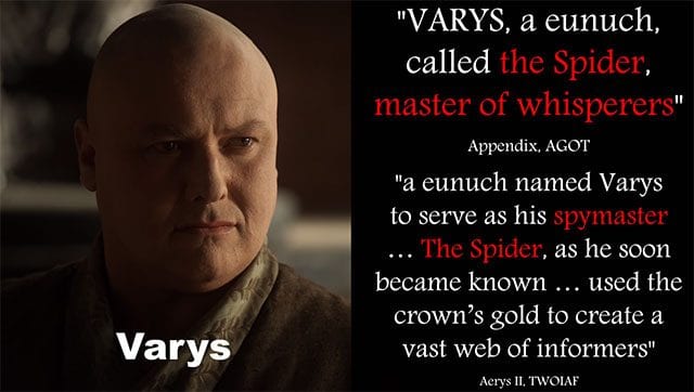 Varys-theory