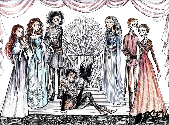 Game of Thrones im Tim Burton Design