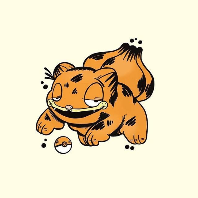 Garfieldisierte Pokémon