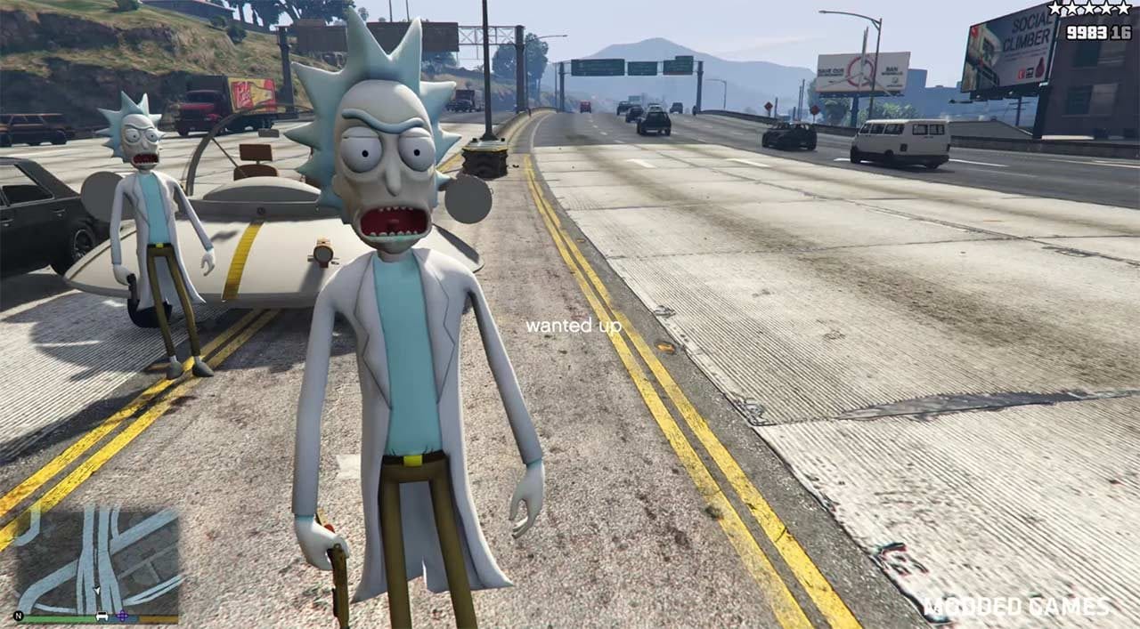 Rick and Morty GTA V-Mod