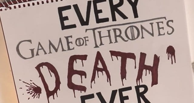 Videoclip: Jeder Tod in „Game of Thrones“ – handgezeichnet