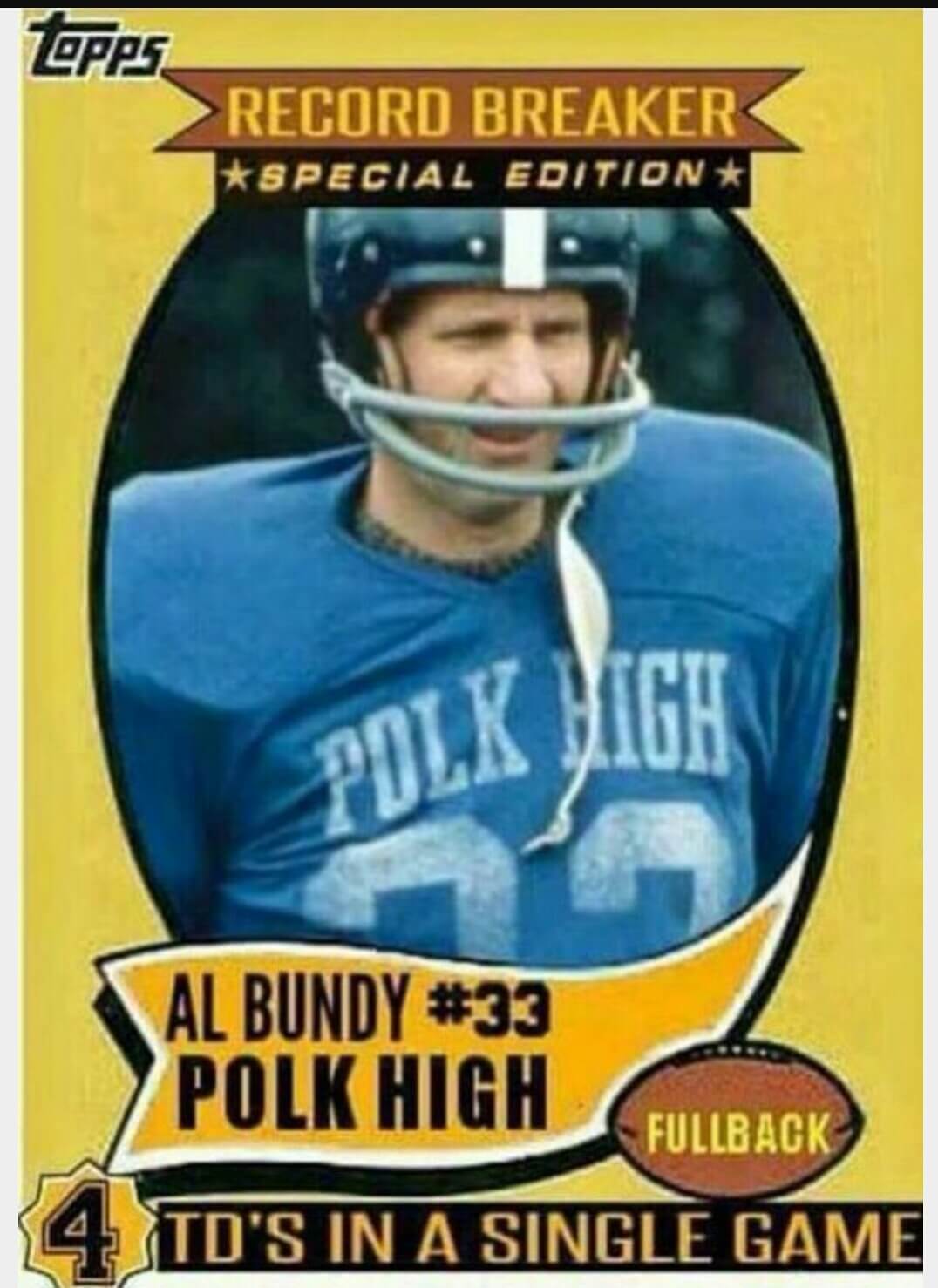 Mad bundy. Al Bundy Polk. Record Breaker текст. Al Bundy in Polk High Football uniform back view. Al Bundy Polk High.