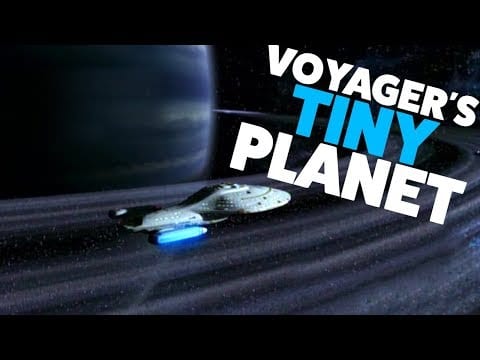 Unfassbar kleiner Planet im Star Trek Voyager Intro