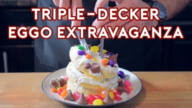 Triple-Decker Eggo Extravaganza