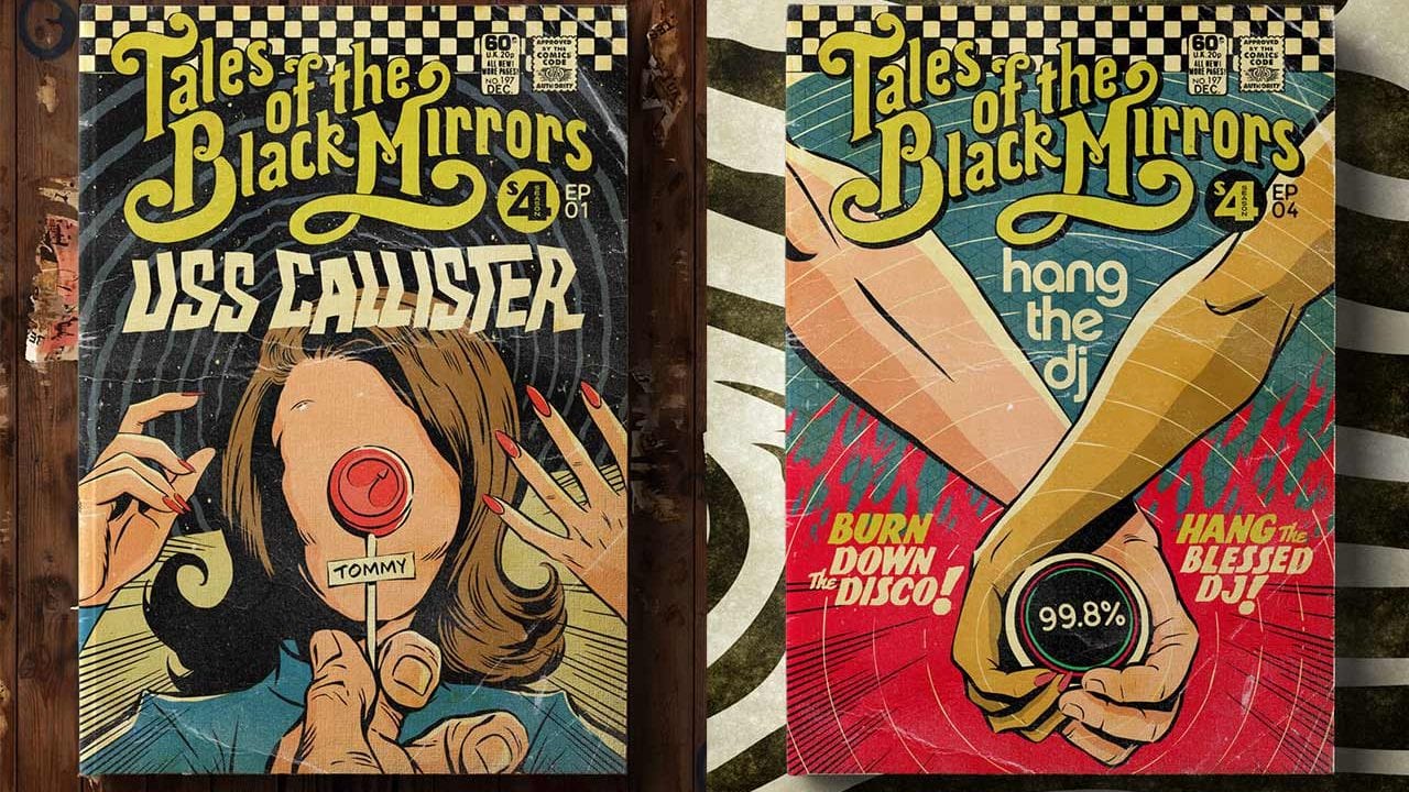 Comic-Cover zu jeder Black Mirror-Folge
