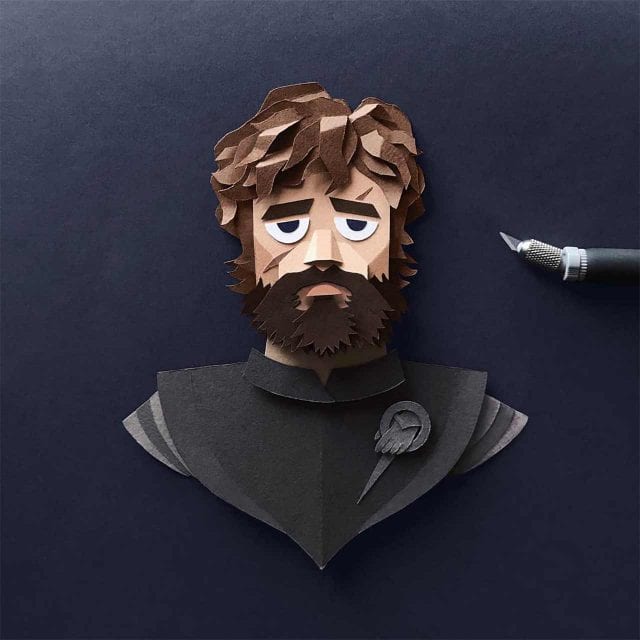 Game of Thrones-Portraits aus Papier