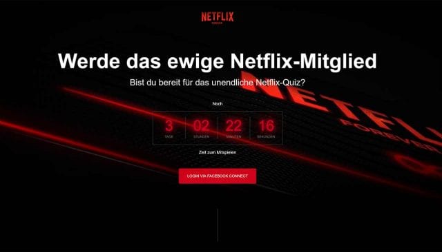 Beim ultimativen Netflix-Quiz gibt es 3 lebenslange Abos zu gewinnen