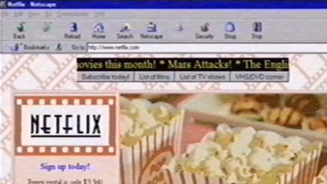 So sah Netflix 1995 aus