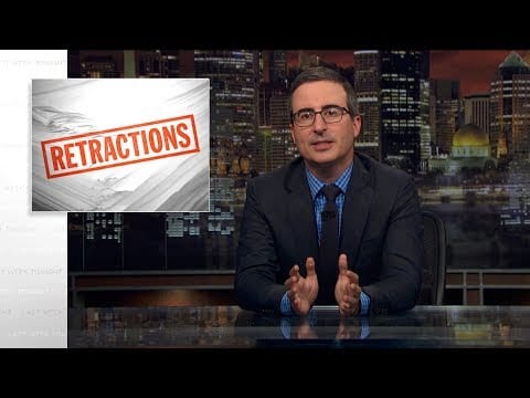 Last Week Tonight with John Oliver: Retraction (Web Exclusive