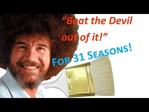 Bob Ross reinigt Pinsel Supercut