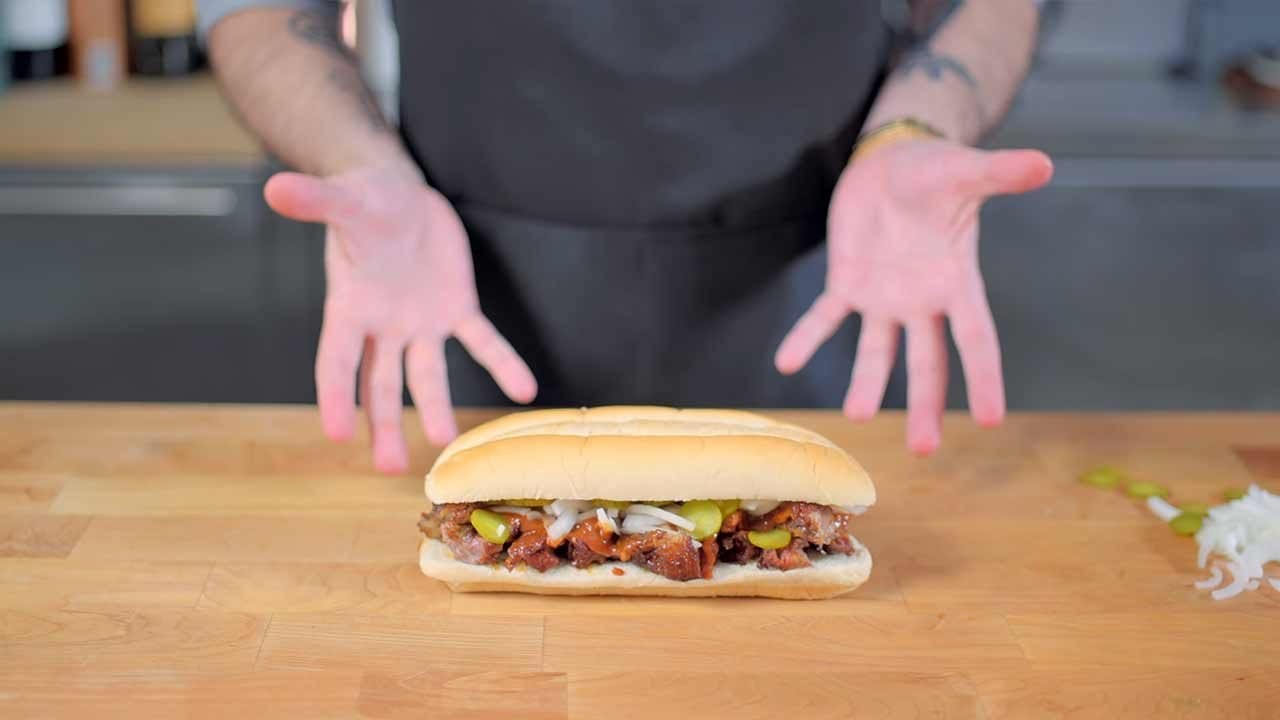 Das „Ribwich“ aus den Simpsons in echt selbstgemacht