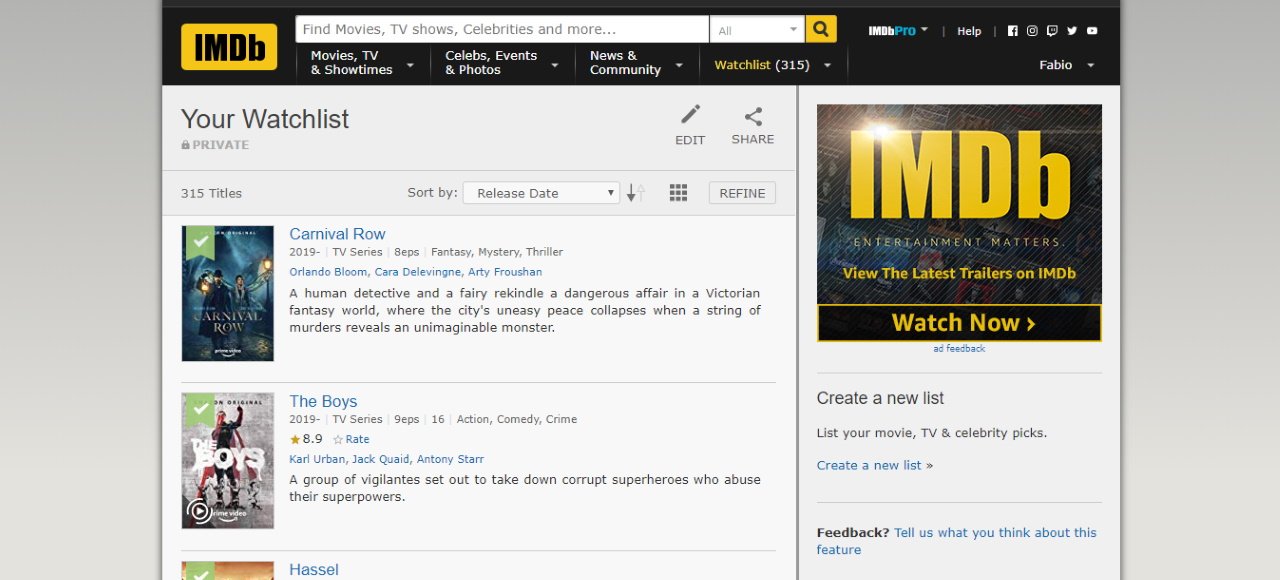 IMDb-Watchlist