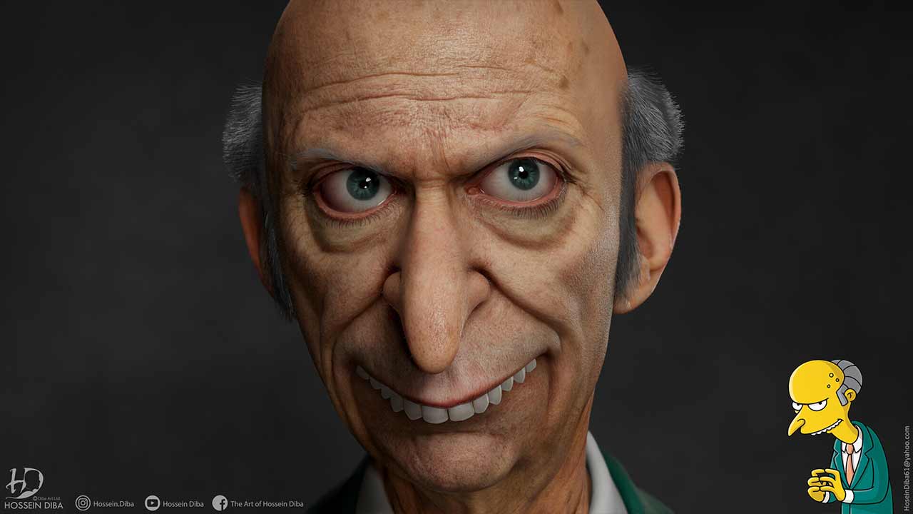 So Sehen Die Simpsons In Echt Aus 3d Modelle Von Hossein Diba Seriesly Awesome