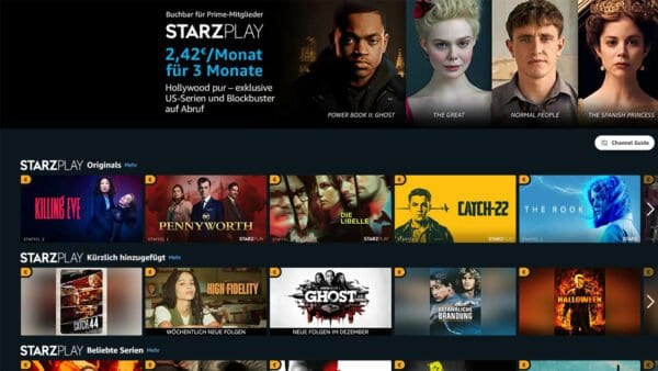 Prime Day 2020: Amazon Prime Video Channels günstig testen