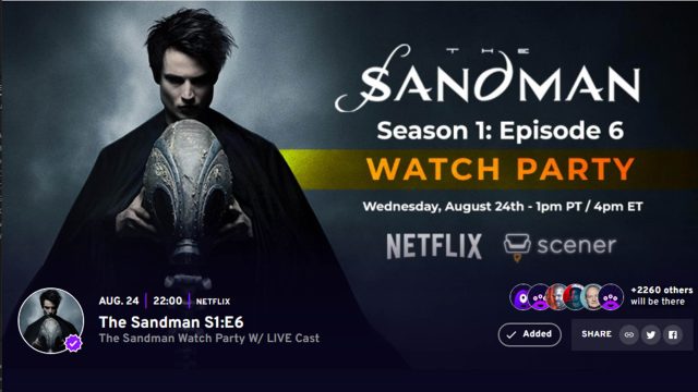 the sandman scener watch party