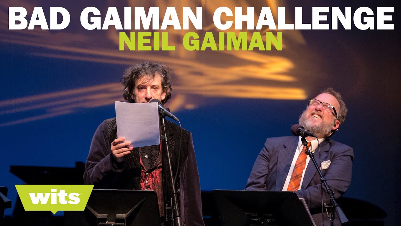 Neil Gaiman mitten in einer „Bad Gaiman Challenge“