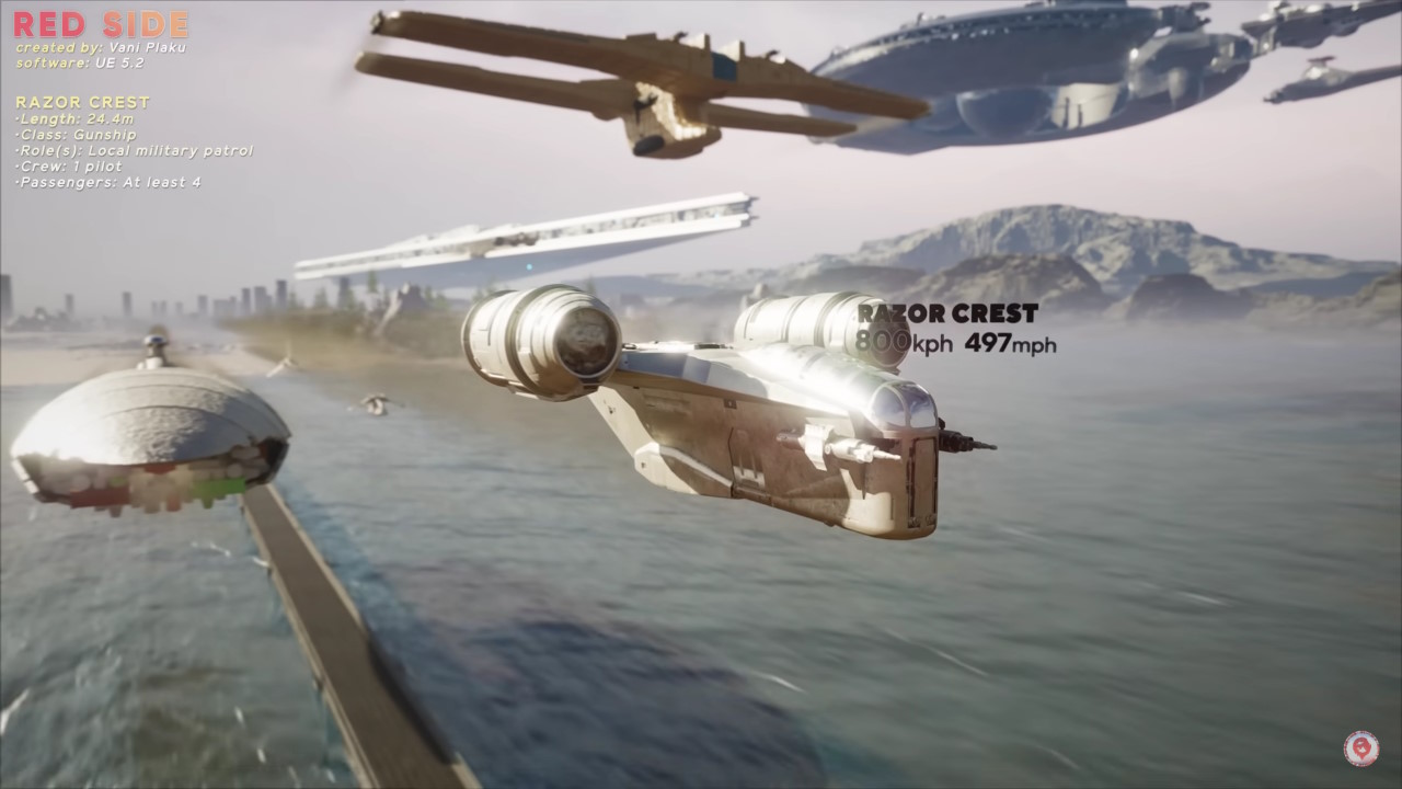 Die Geschwindigkeiten der Star Wars-Vehikel im Vergleich