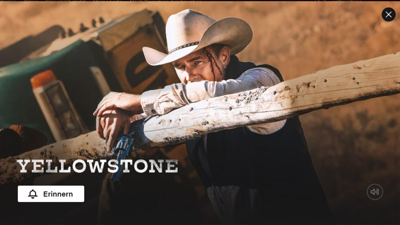 Netflix nimmt kurzfristig „Yellowstone“ ins Programm